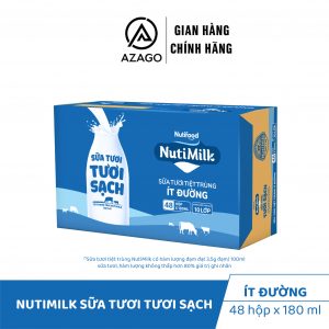 Tươi sạch ít đường 180ml