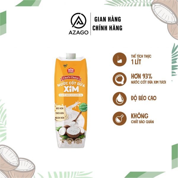Hộp cốt dừa 1L