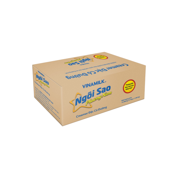 Thùng 12 hộp Creamer đặc sữa pha chế NGÔI SAO PHƯƠNG NAM 1.284Kg nhãn xanh dương – AZAGO - Ảnh 2