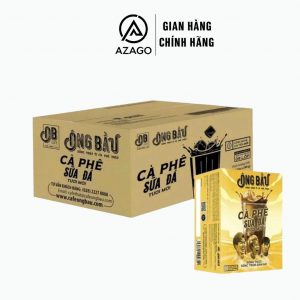 Thùng 24 Hộp Cà Phê Sữa Đá Tươi Mới Ông Bầu - AZAGO