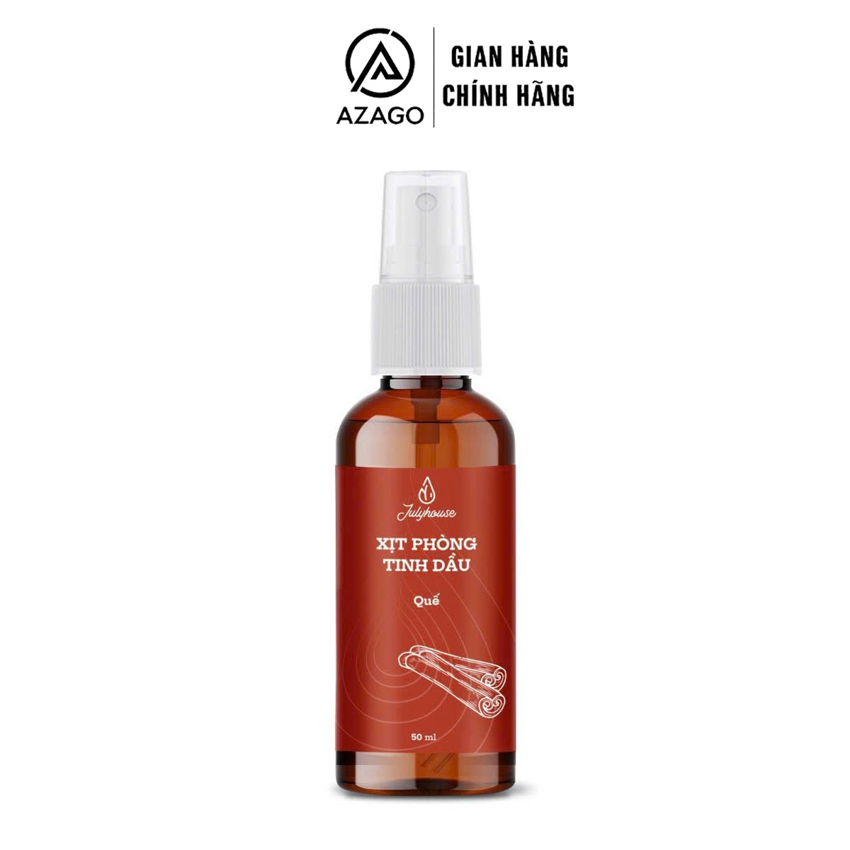 Bình xịt phòng tinh dầu Quế khửi mùi Julyhouse - AZAGO - Ảnh 2