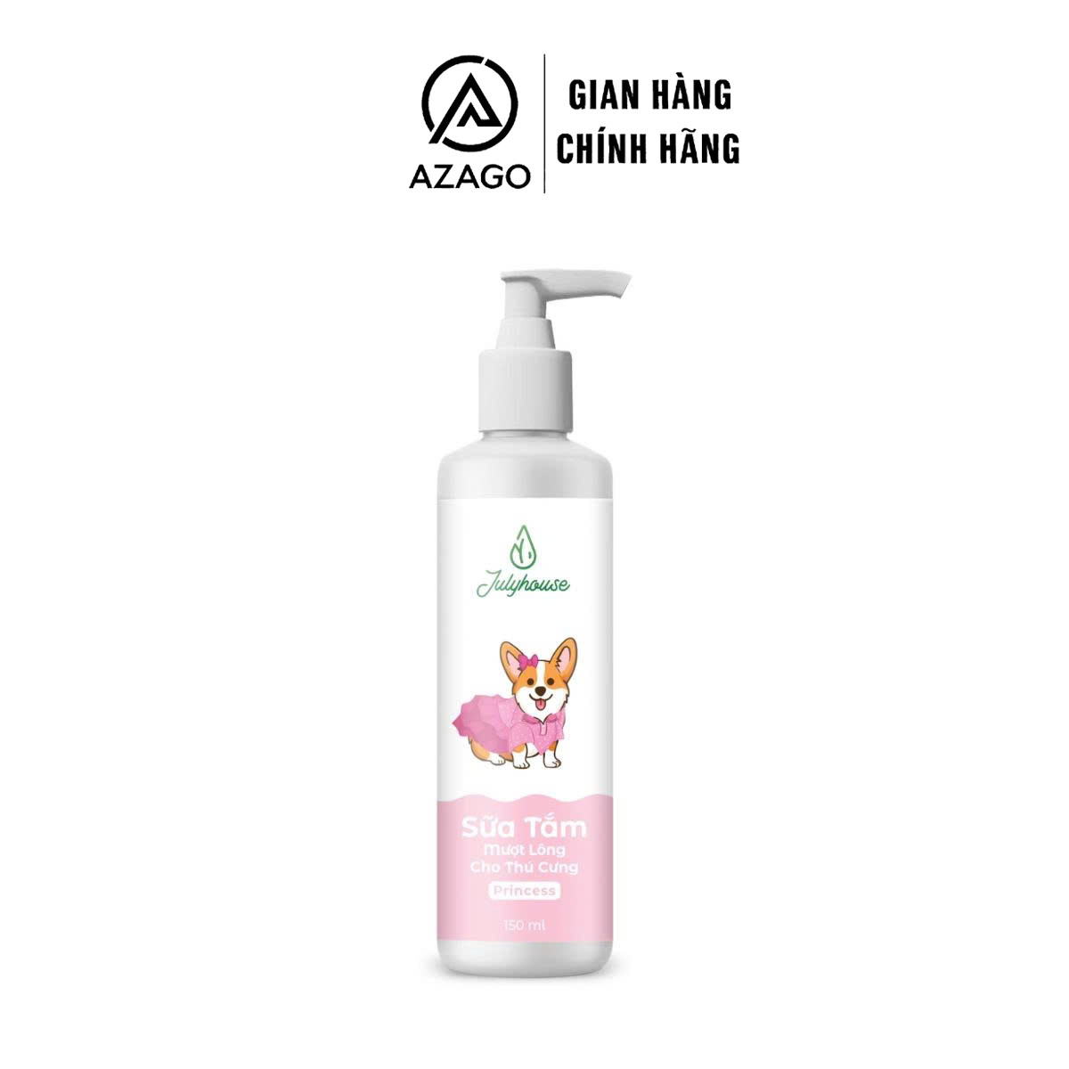 Sữa Tắm Mượt Lông Cho Thú Cưng Princess 150ml - AZAGO