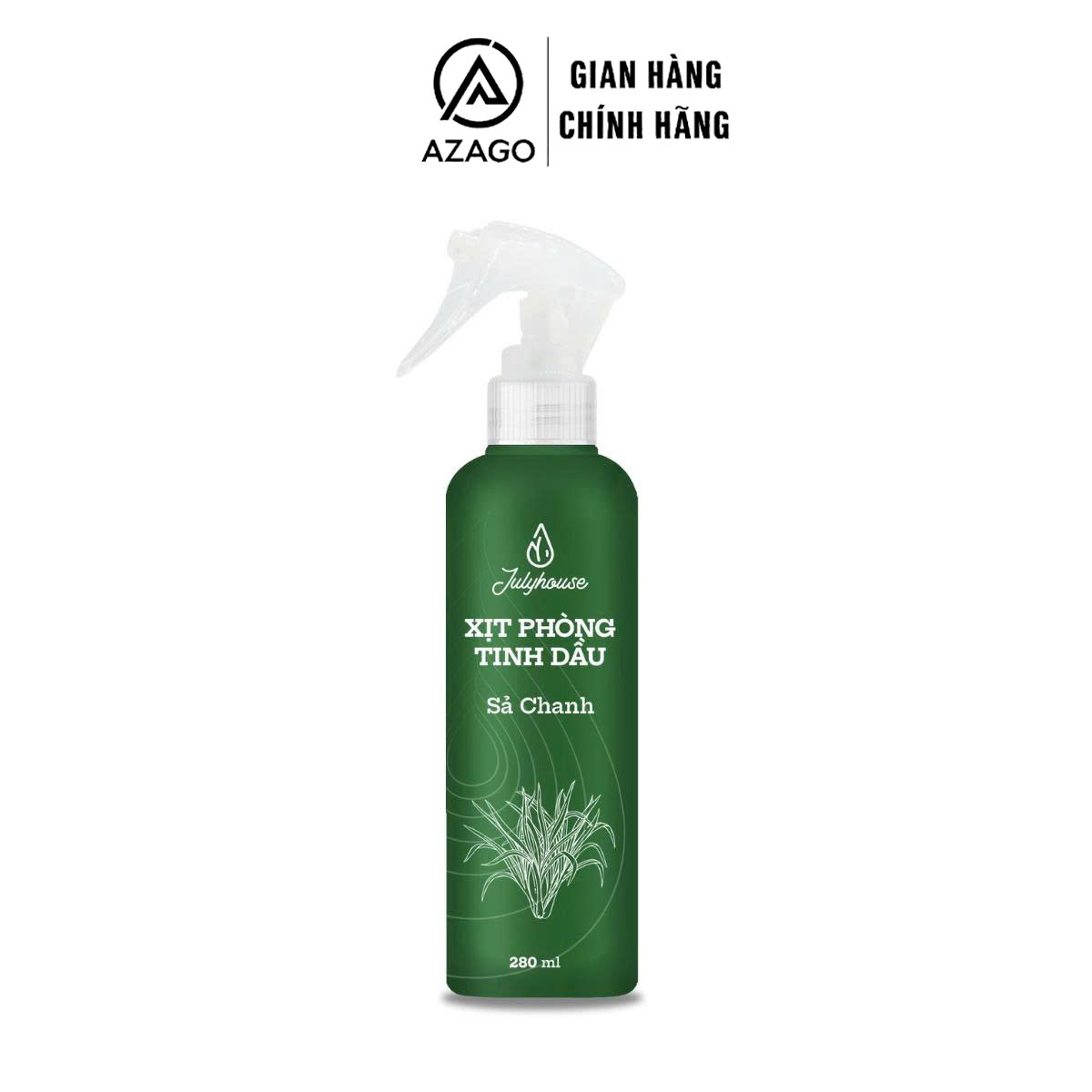 Bình xịt phòng tinh dầu Sả Chanh khửi mùi Julyhouse - AZAGO