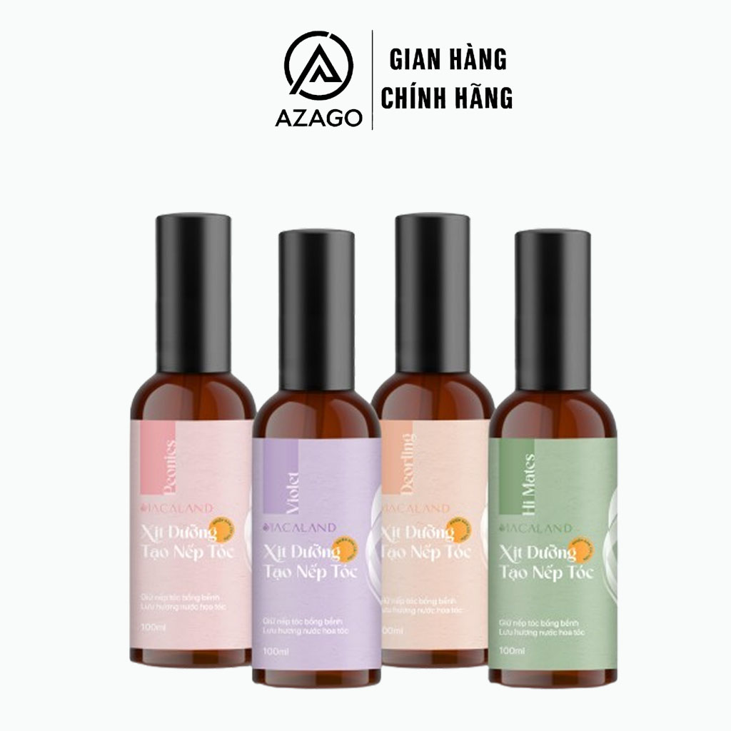 Xịt giữ nếp, tạo kiểu và dưỡng tóc hương nước hoa 100ml 3in1 MACALAND - AZAGO