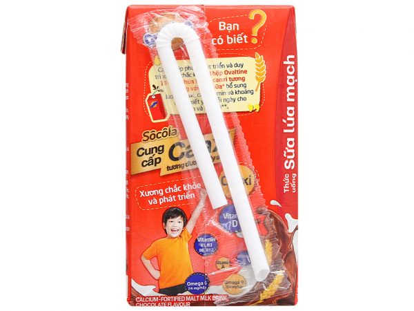 Thùng 48 Hộp 110ml Thức Uống Sữa Lúa Mạch Vị Socola Ovaltine X2 Canxi - AZAGO - Ảnh 3
