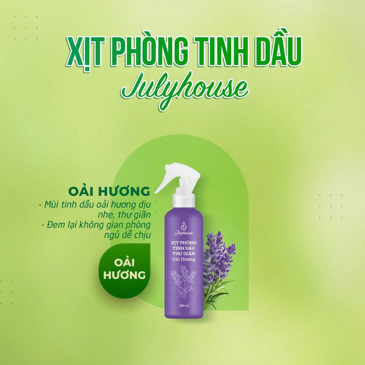 Bình xịt phòng tinh dầu Quế khửi mùi Julyhouse - AZAGO - Ảnh 11