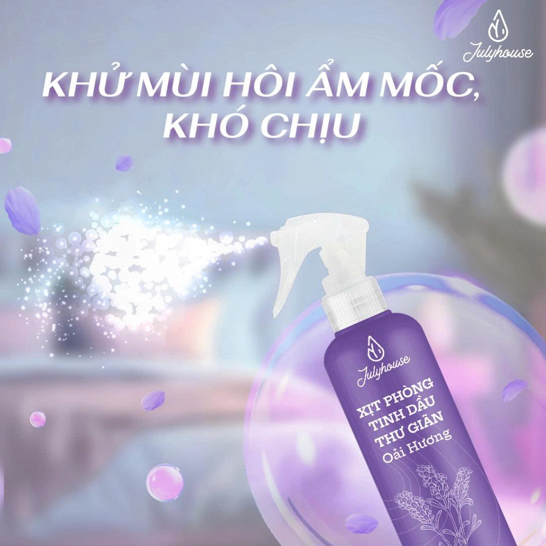 Bình xịt phòng tinh dầu thư giãn hương Oải Hương Julyhouse - AZAGO - Ảnh 5