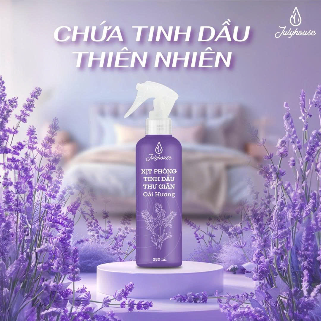 Bình xịt phòng tinh dầu thư giãn hương Oải Hương Julyhouse - AZAGO - Ảnh 7