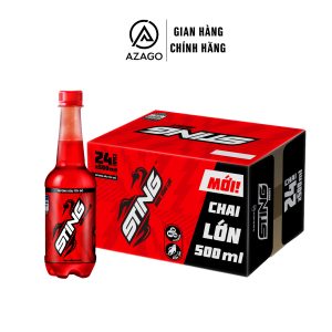 Combo 12 chai nước tăng lực Sting hương dâu 500ml - AZAGO