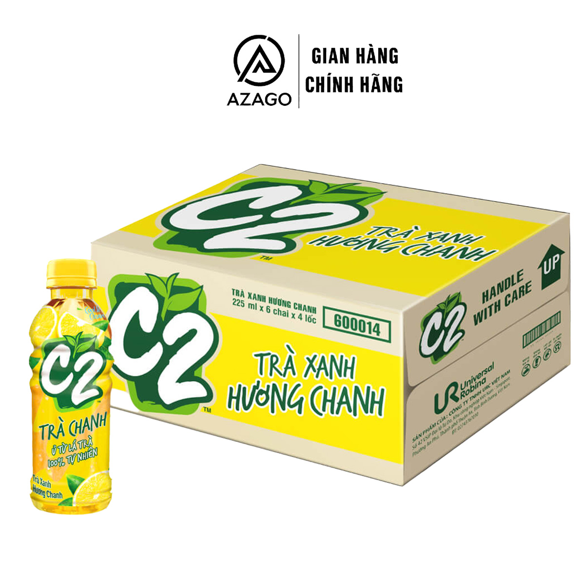 Thùng 24 chai Trà xanh C2 225ml