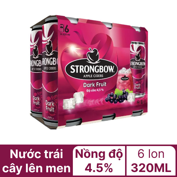 Thùng 24 lon 320ml Strongbow- AZAGO - Ảnh 6