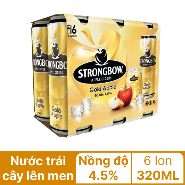 Thùng 24 lon 320ml Strongbow- AZAGO - Ảnh 13
