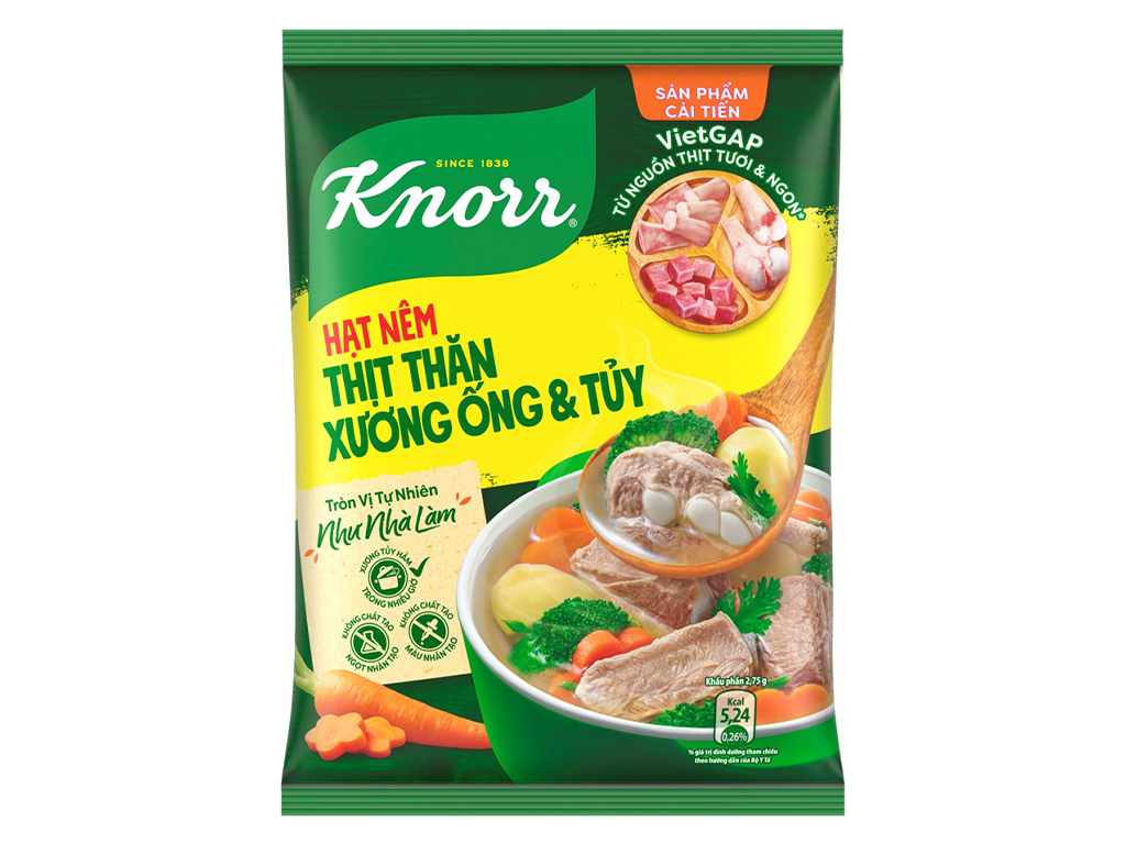 Hạt nêm Knorr thịt thăn, xương ống, tủy gói 900g - AZAGO - Ảnh 6