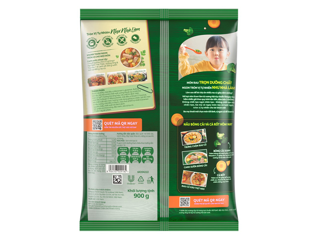 Hạt nêm Knorr thịt thăn, xương ống, tủy gói 900g - AZAGO - Ảnh 7
