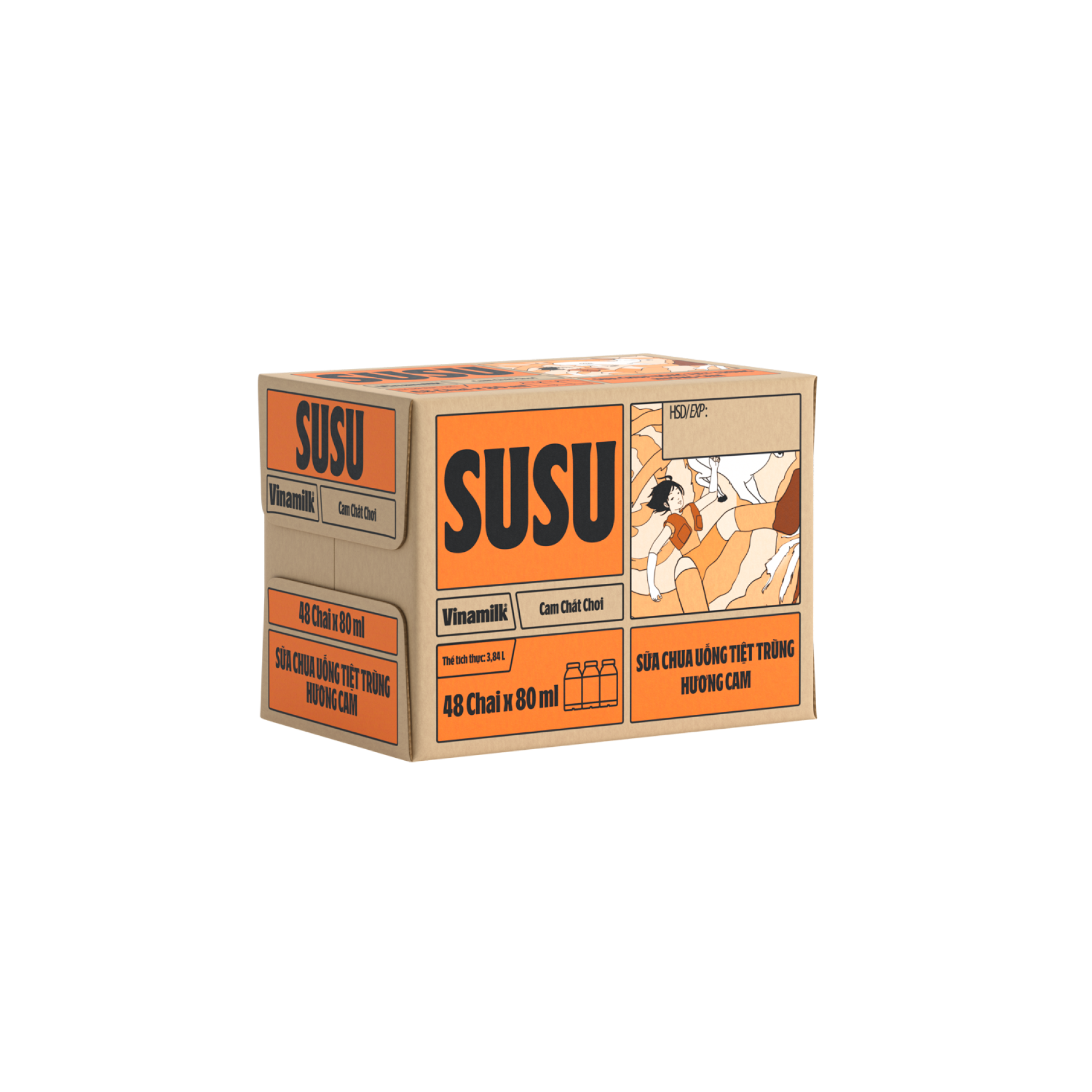 Thùng 48 Chai Sữa Chua Uống Tiệt Trùng Vinamilk SuSu 80ml - AZAGO - Ảnh 13