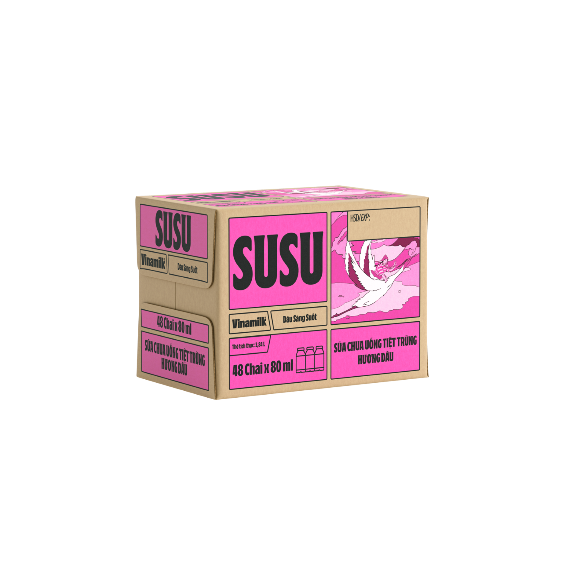 Thùng 48 Chai Sữa Chua Uống Tiệt Trùng Vinamilk SuSu 80ml - AZAGO - Ảnh 19