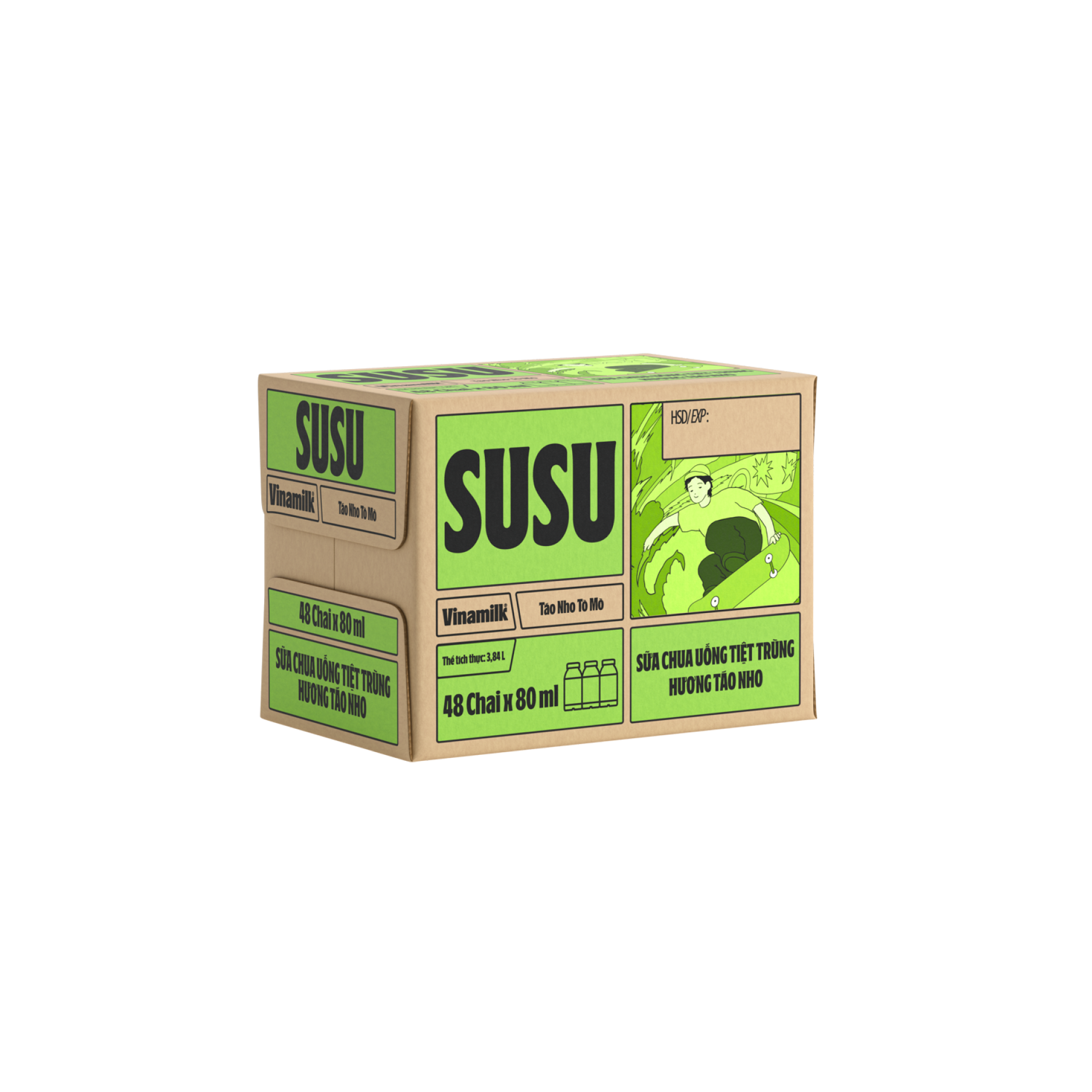 Thùng 48 Chai Sữa Chua Uống Tiệt Trùng Vinamilk SuSu 80ml - AZAGO - Ảnh 25