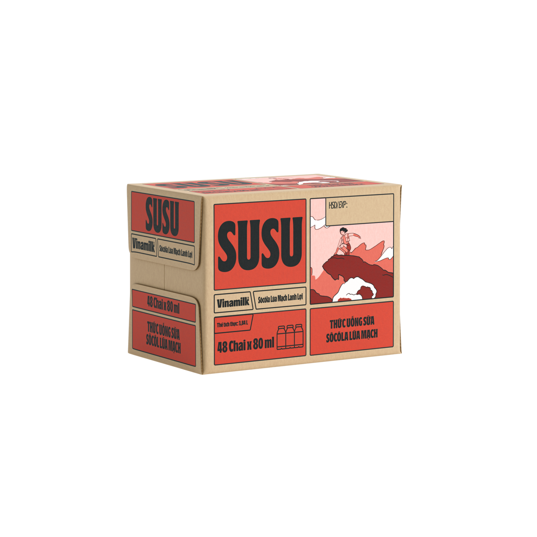 Thùng 48 Chai Sữa Chua Uống Tiệt Trùng Vinamilk SuSu 80ml - AZAGO - Ảnh 7