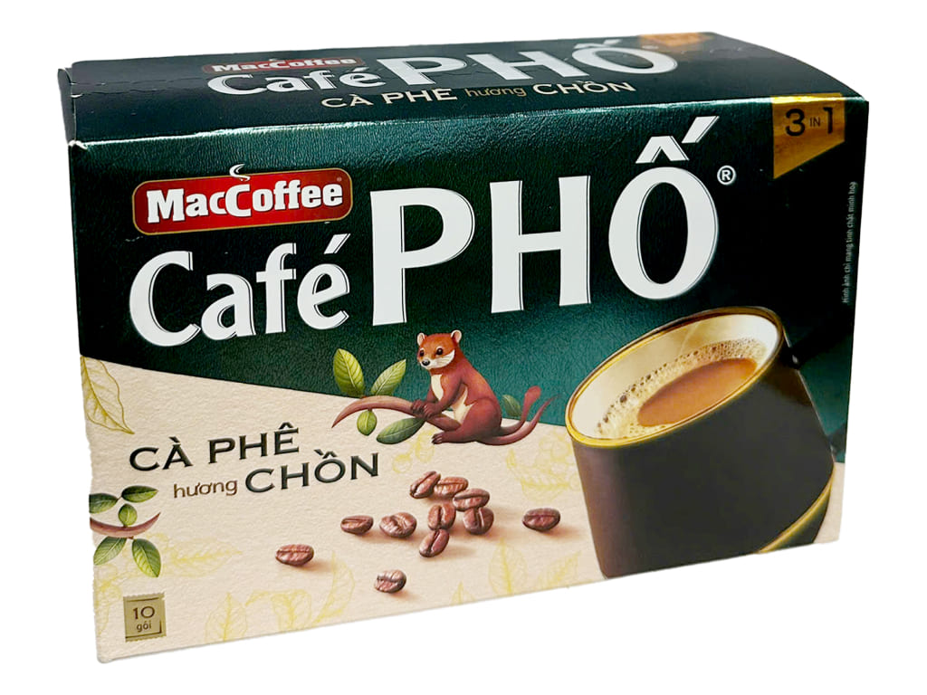 Hộp Cà phê MacCoffee Café Phố 3 in 1 hương chồn 160g