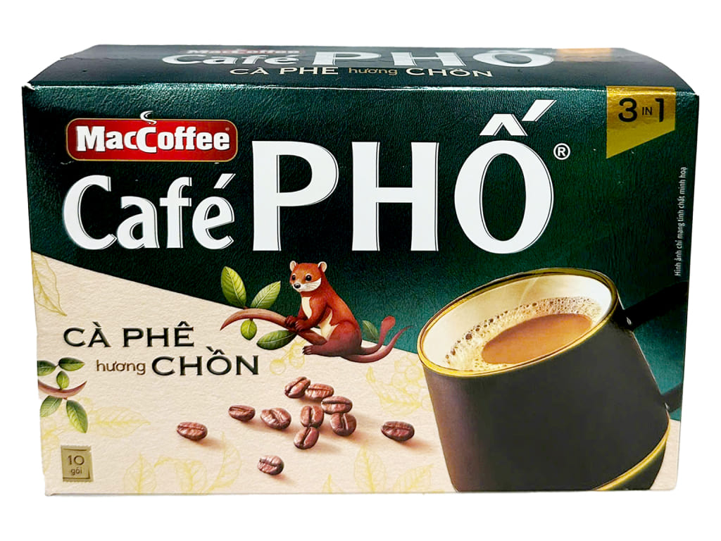 Hộp Cà phê MacCoffee Café Phố 3in1 hương chồn 160g-AZAGO - Ảnh 3