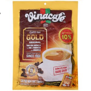 Cà phê sữa đá hòa tan 3in1 VinaCafe Gold túi 800g (40 gói× 20g) - AZAGO