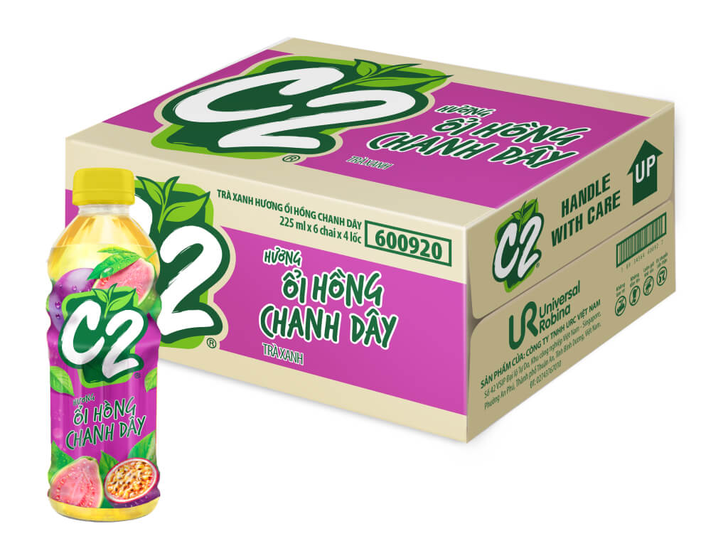 Thùng 24 chai Trà xanh C2 225ml
