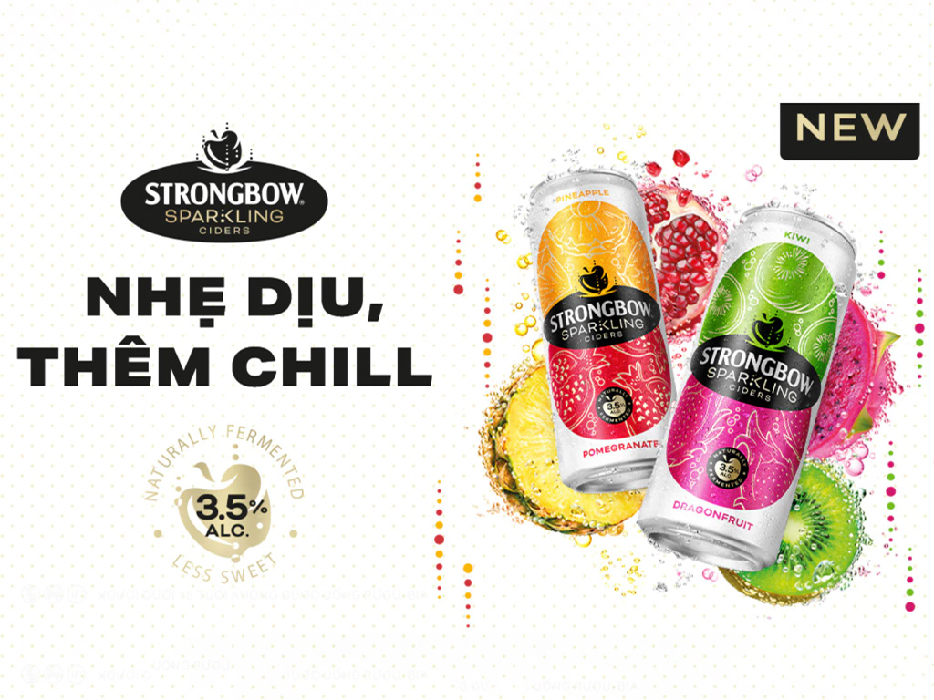 Thùng 24 lon 320ml Strongbow- AZAGO - Ảnh 3