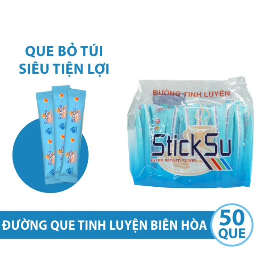 Combo 5 Túi Đường que biên hòa Stick Su 400g - AZAGO - Ảnh 4