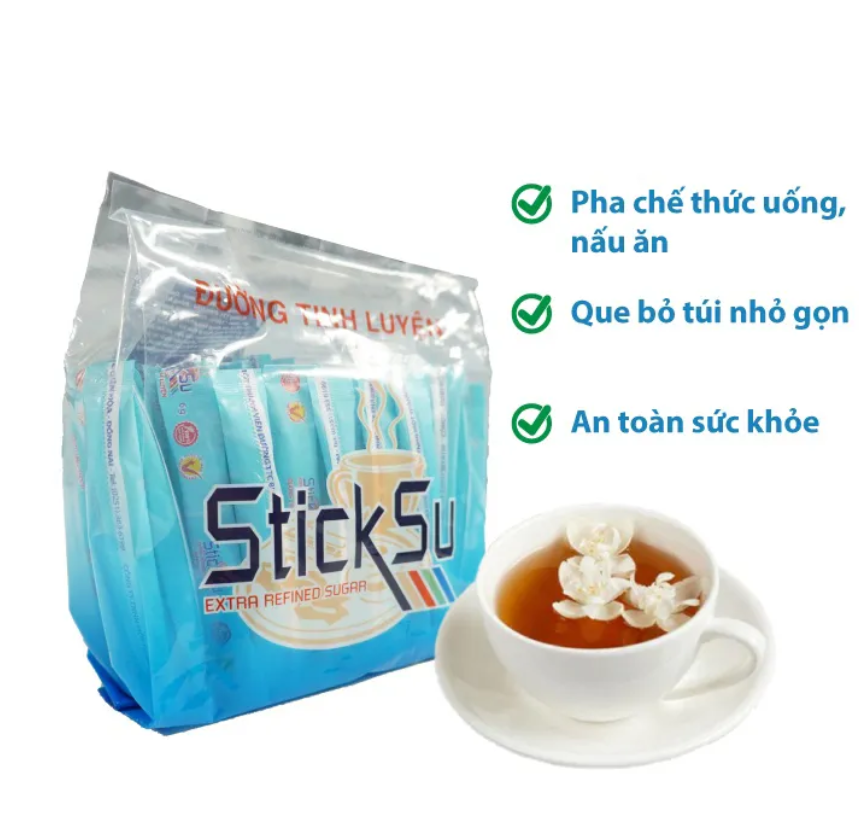 Combo 5 Túi Đường que biên hòa Stick Su 400g - AZAGO - Ảnh 2