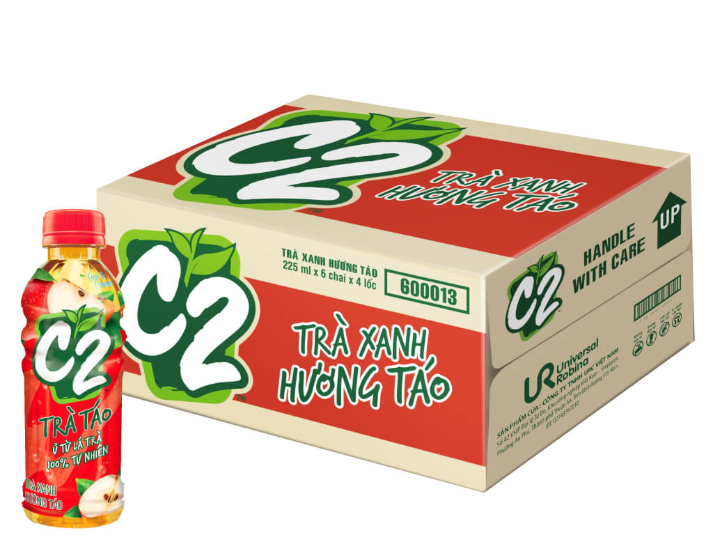 Thùng 24 chai Trà xanh C2 225ml