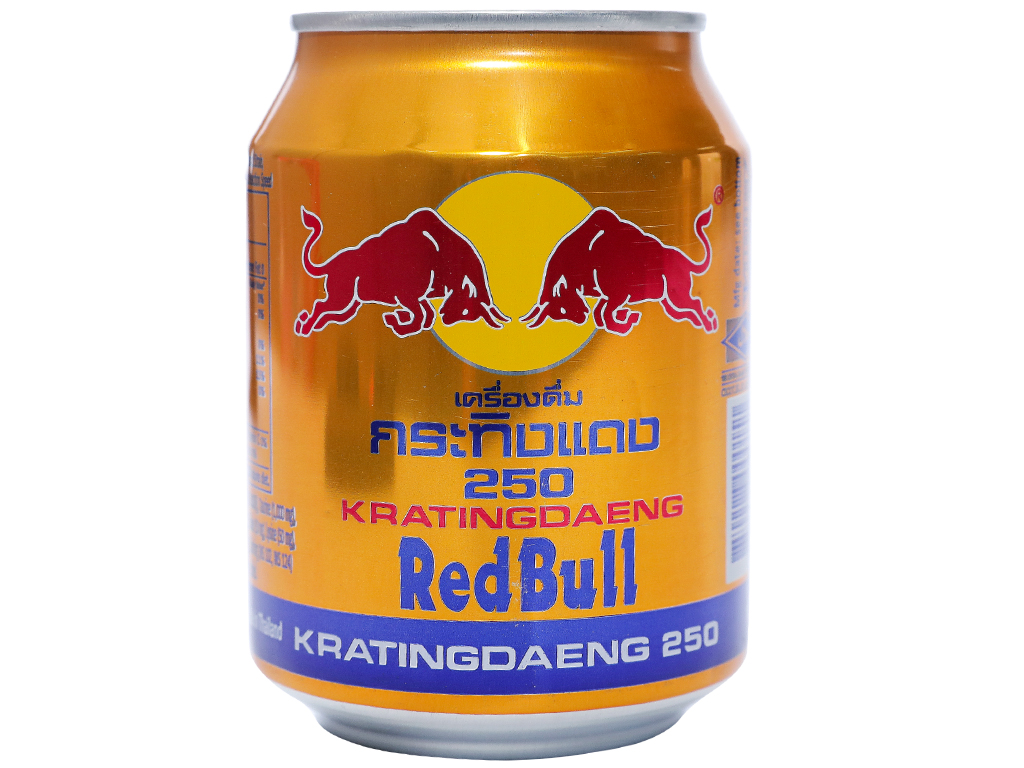 Thùng 24 lon nước tăng lực Bò Cụng Redbull Thái Lan 250ml - AZAGO - Ảnh 4