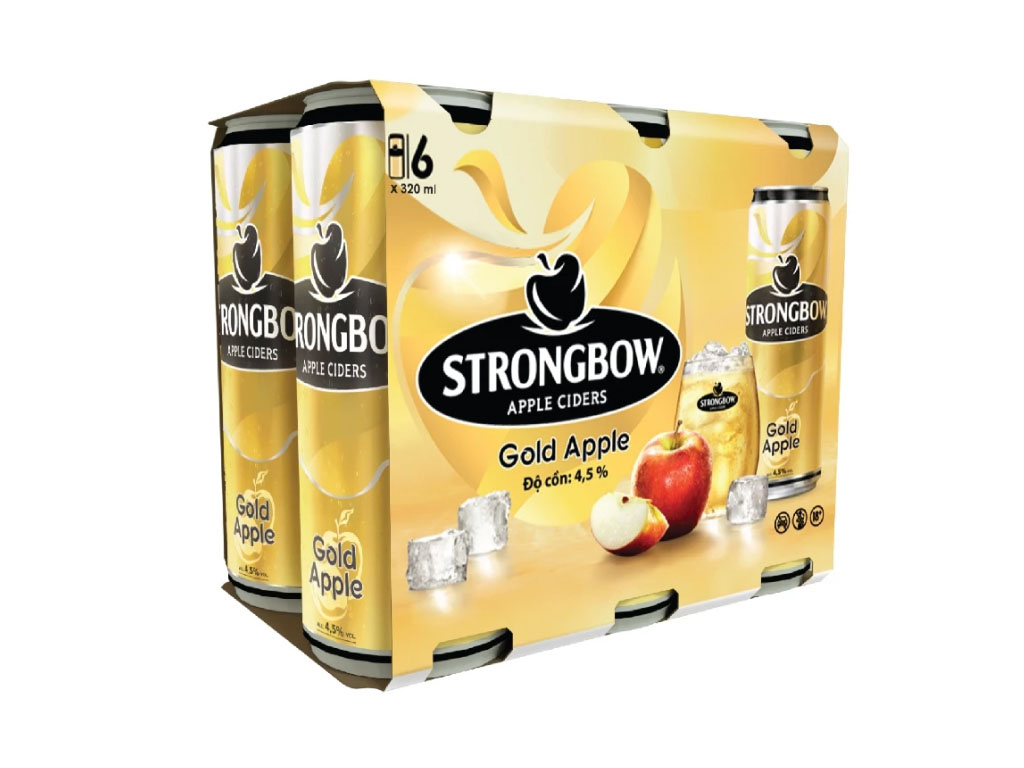 Thùng 24 lon 320ml Strongbow- AZAGO - Ảnh 14