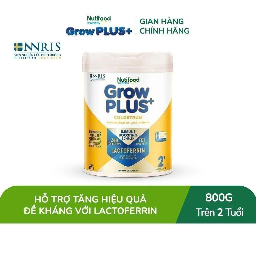 Sữa Bột Nutifood Sweden GrowPLUS+ Sữa Non Immunel số 1+ lon 800g - AZAGO - Ảnh 6