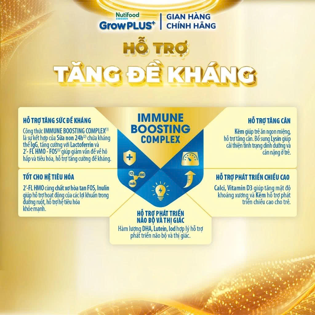 Sữa Bột Nutifood Sweden GrowPLUS+ Sữa Non Immunel số 1+ lon 800g - AZAGO - Ảnh 3