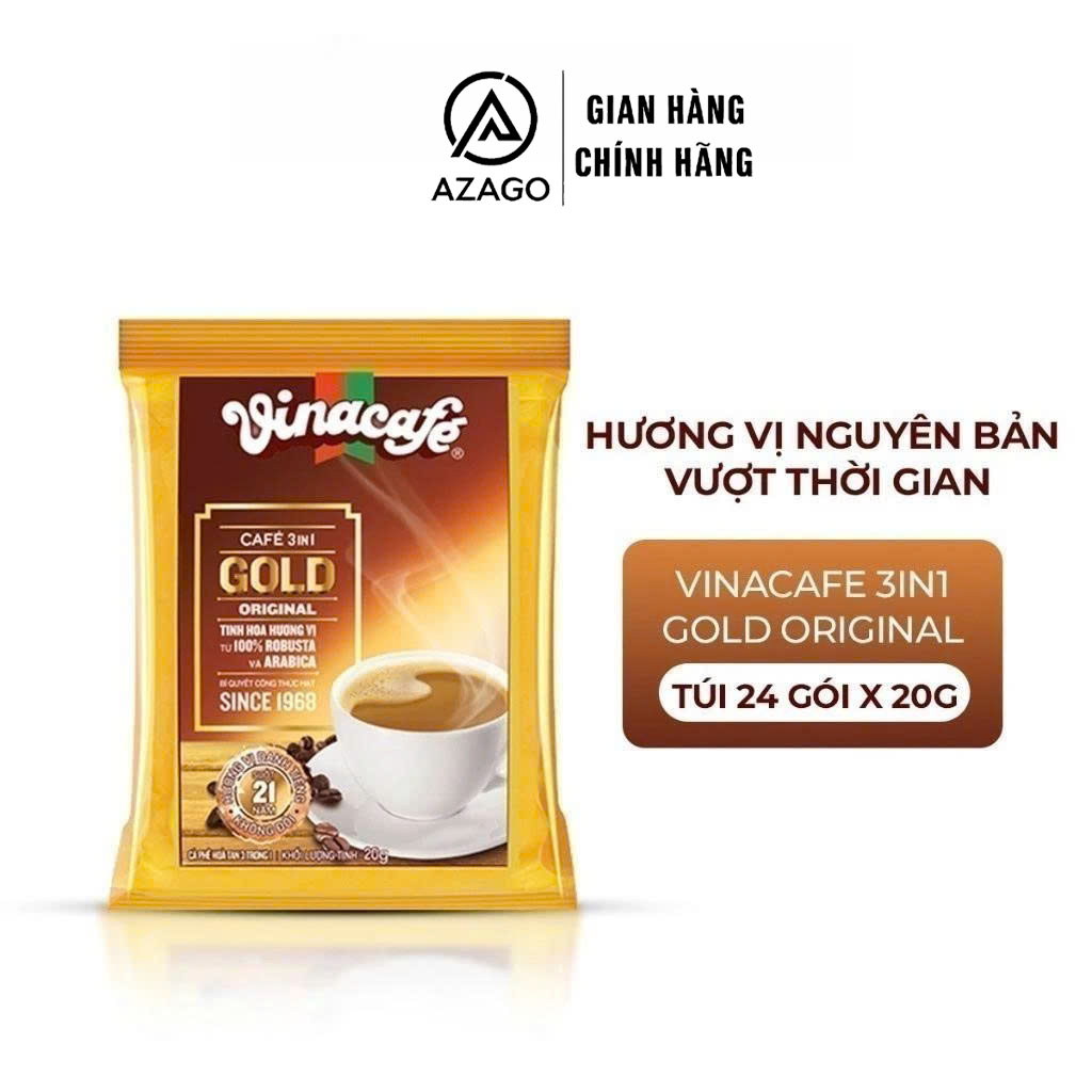 Cà phê sữa đá hòa tan 3in1 VinaCafe Gold túi 800g (40 gói× 20g) - AZAGO - Ảnh 8