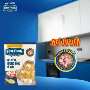 Hạt nêm Best Foods xương, thịt và tôm gói 900g - AZAGO